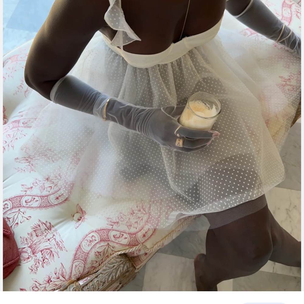 The Bar White Ruffled Mini Dress - Picture 3 of 5